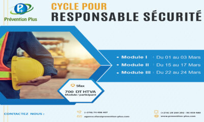 Cycle pour Responsable Sécurité: Mars 2022 à Sfax