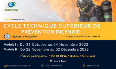 cycle technique supérieur de prévention incendie