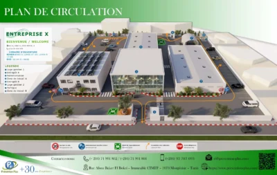 plan de circulation en Tunisie