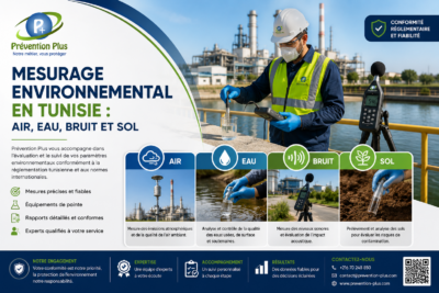 Mesurage environnemental en Tunisie : air, eau, bruit et sol
